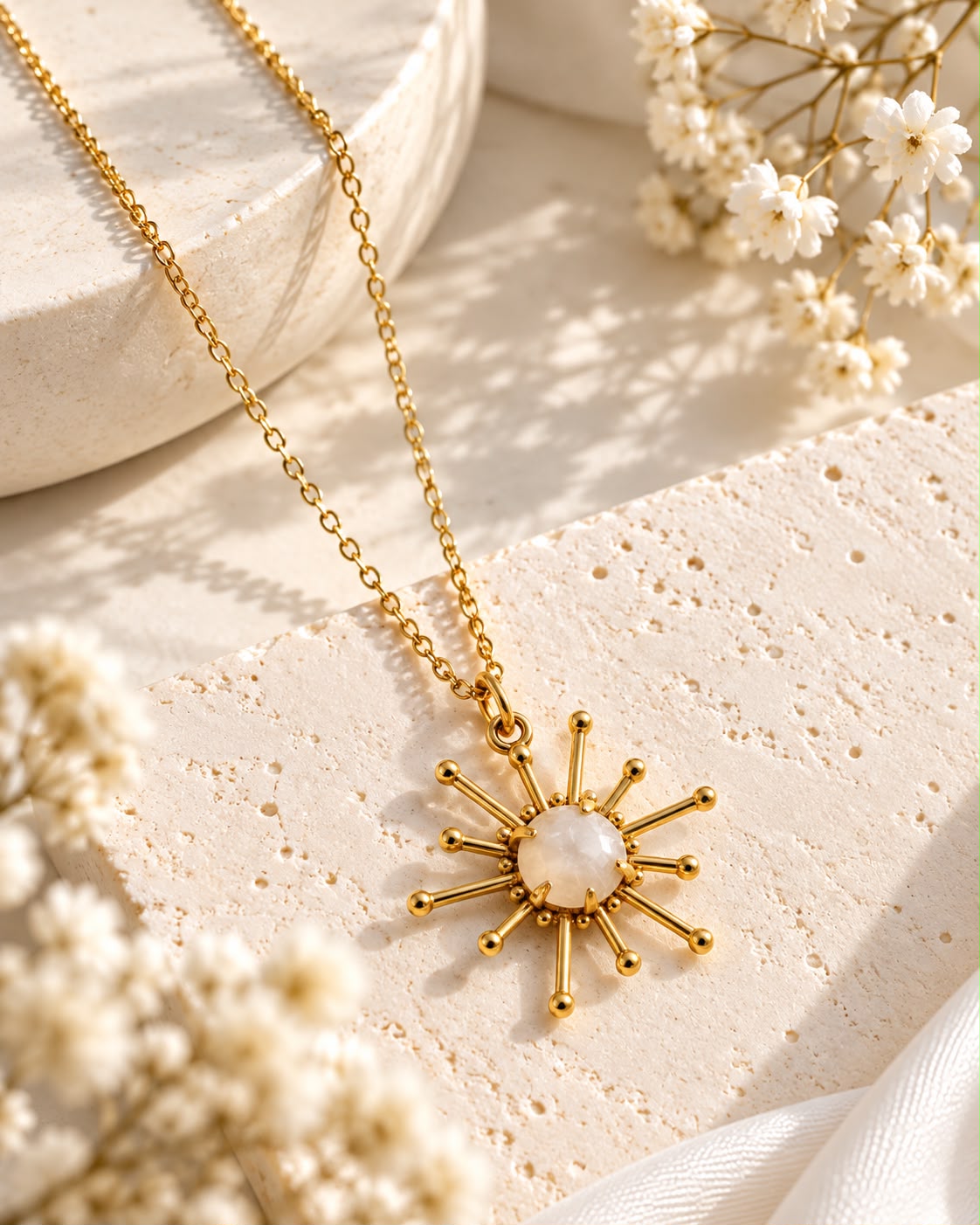 Sunrise Moon-stone Pendant