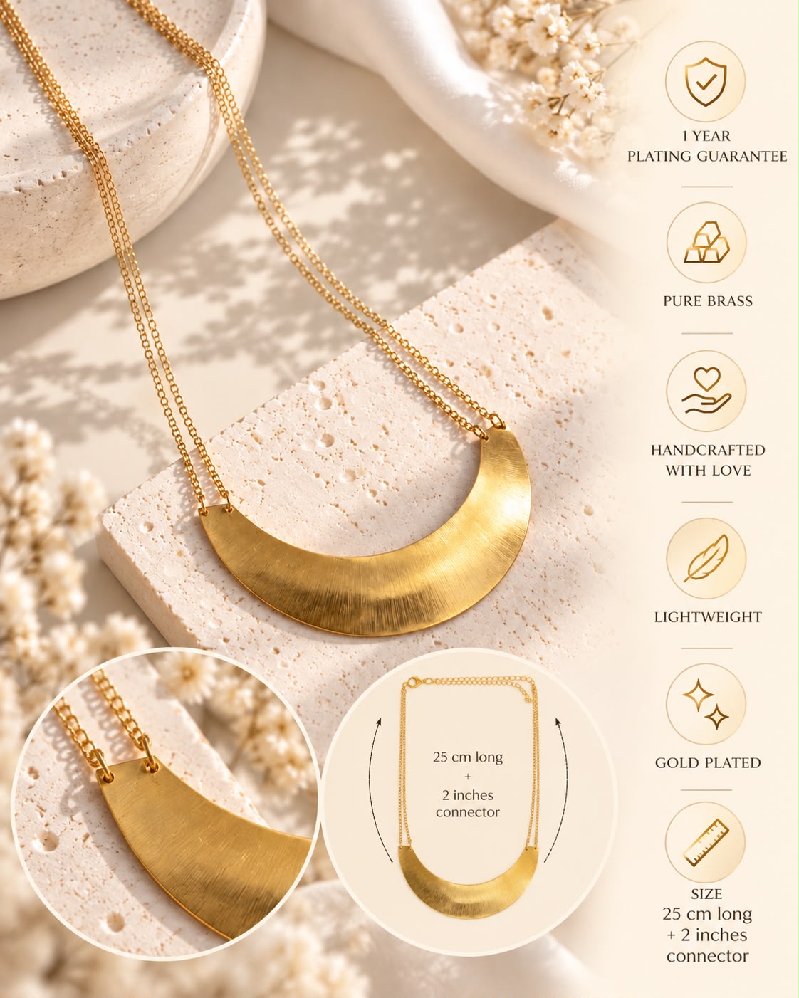 Crescent Statement Neckpiece