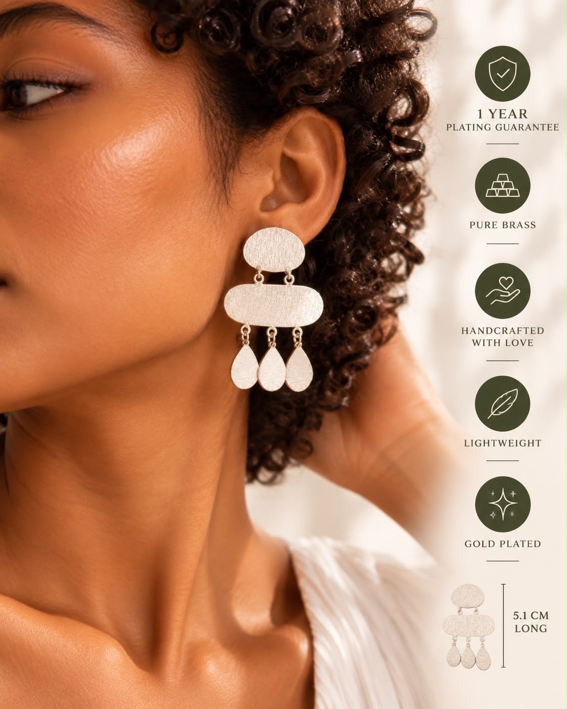 Flair Earrings Silver