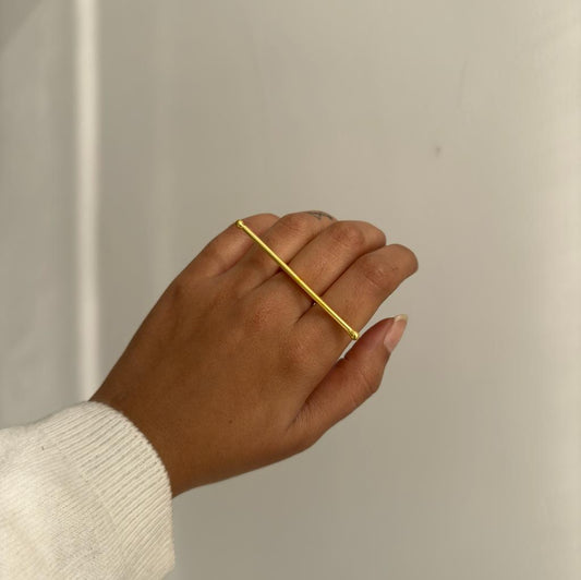 Single Bar Ring Golden