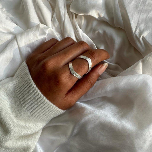 Crown Adjustable Ring Silver