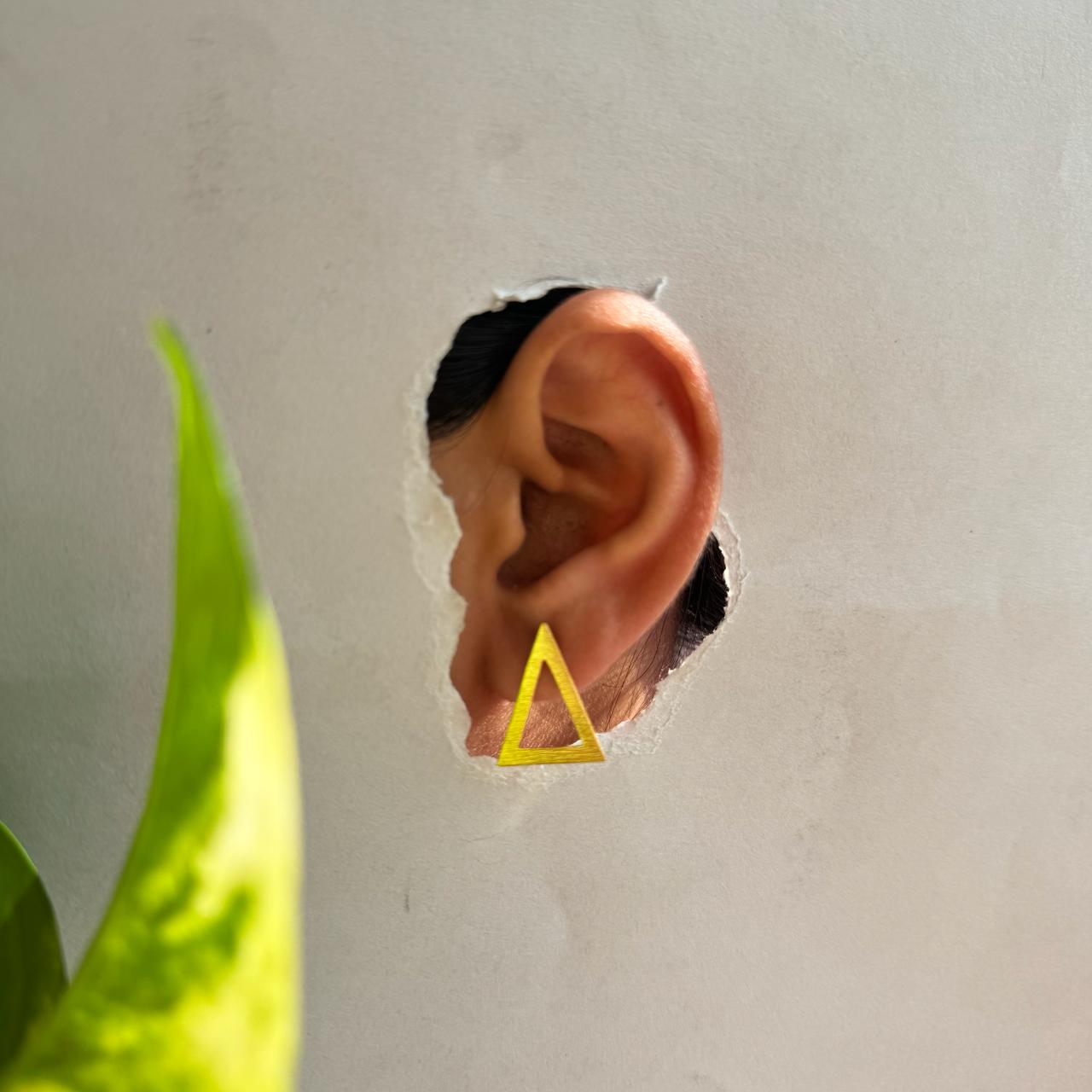 Mini Triangle Earrings