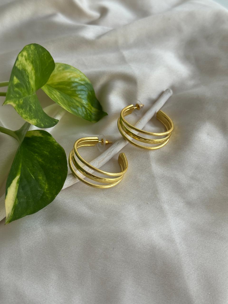 Triple Layer Hoop Earrings