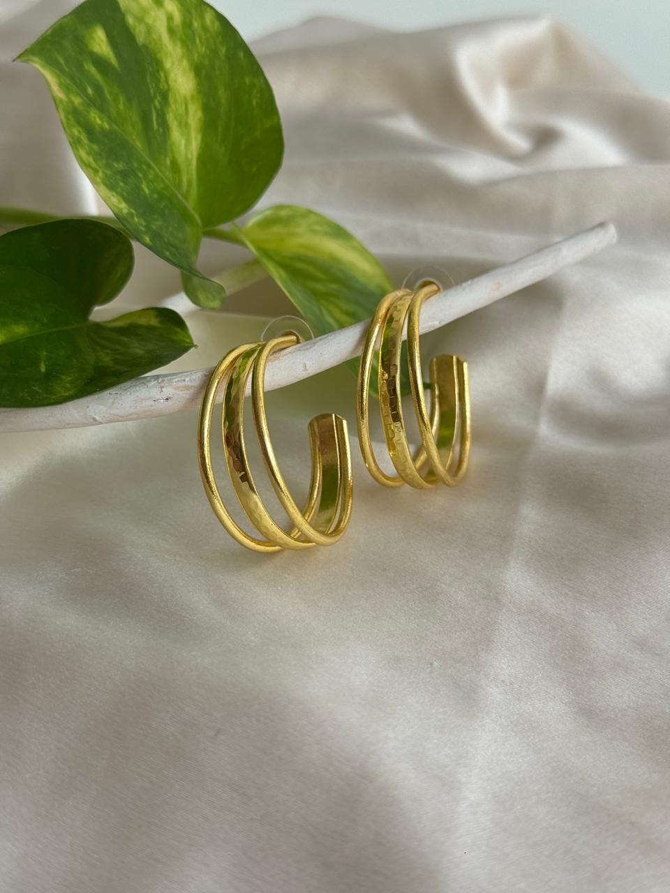 Triple Layer Hoop Earrings