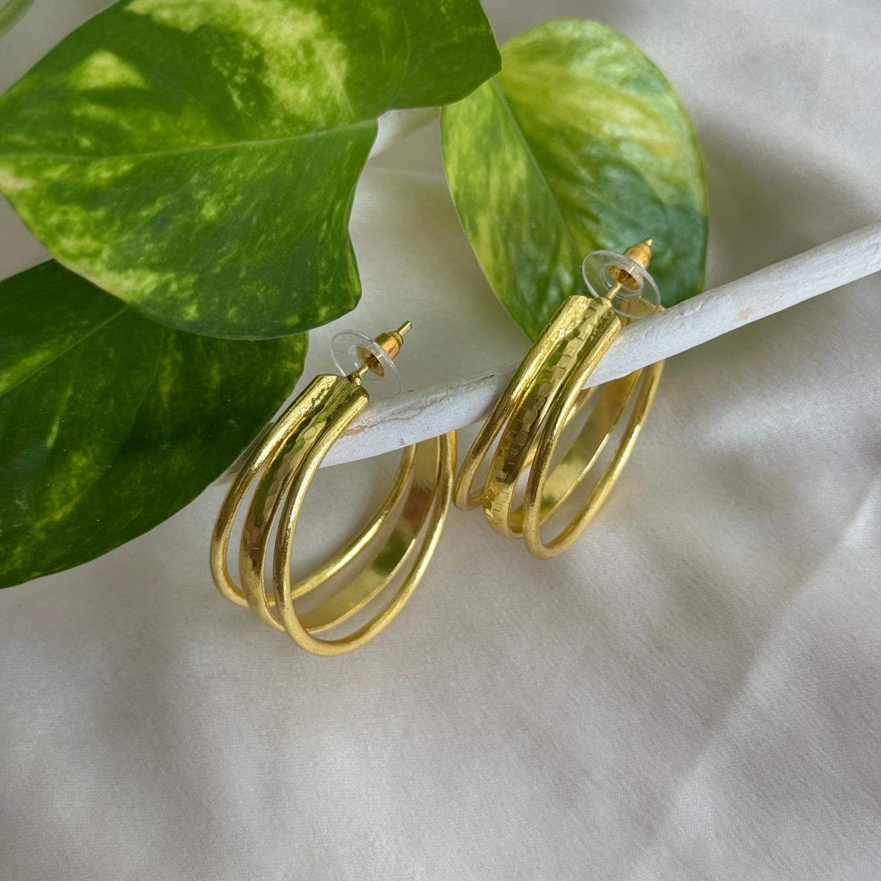 Triple Layer Hoop Earrings