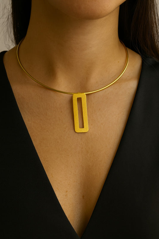Rectangle Hasli Statement Neckpiece