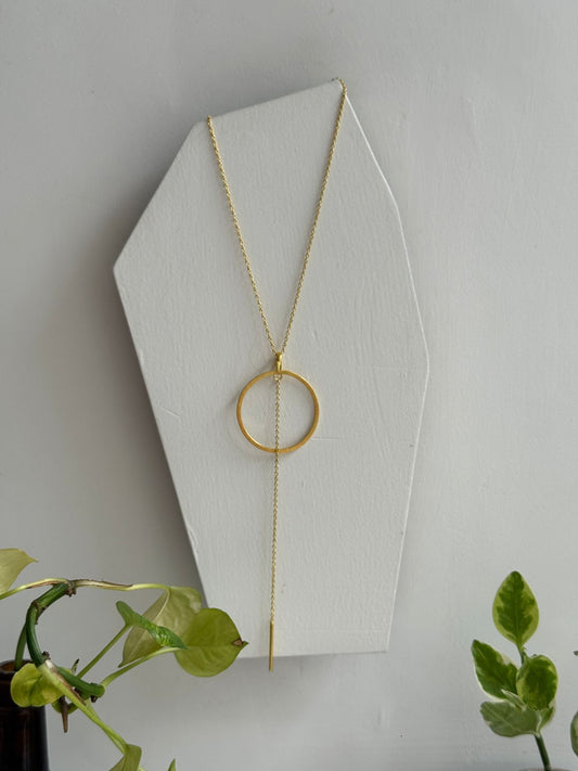 Circle Line 19” Long Statement Neckpiece