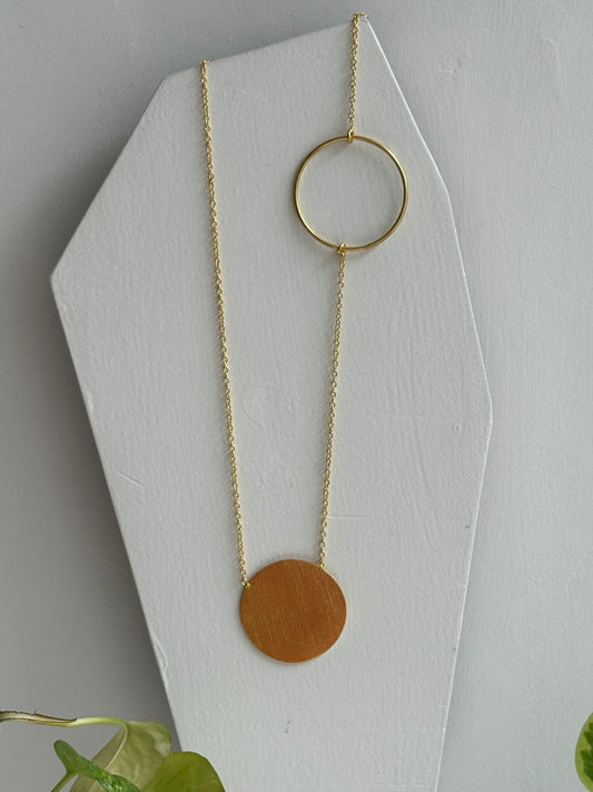 Circle Mass 20” Long Statement Neckpiece