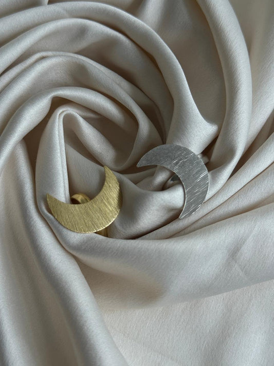 Crescent Adjustable Ring Duo