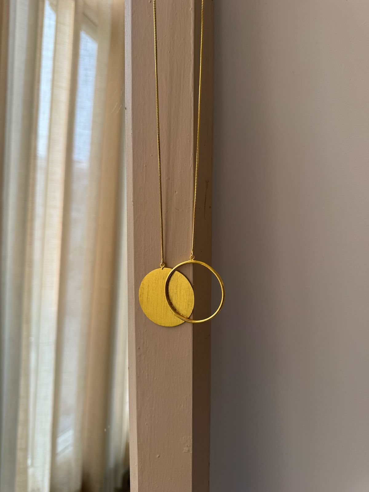 Double Circle Statement Neckpiece