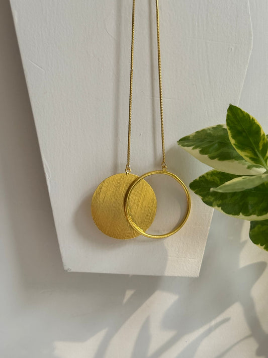 Double Circle Statement Neckpiece