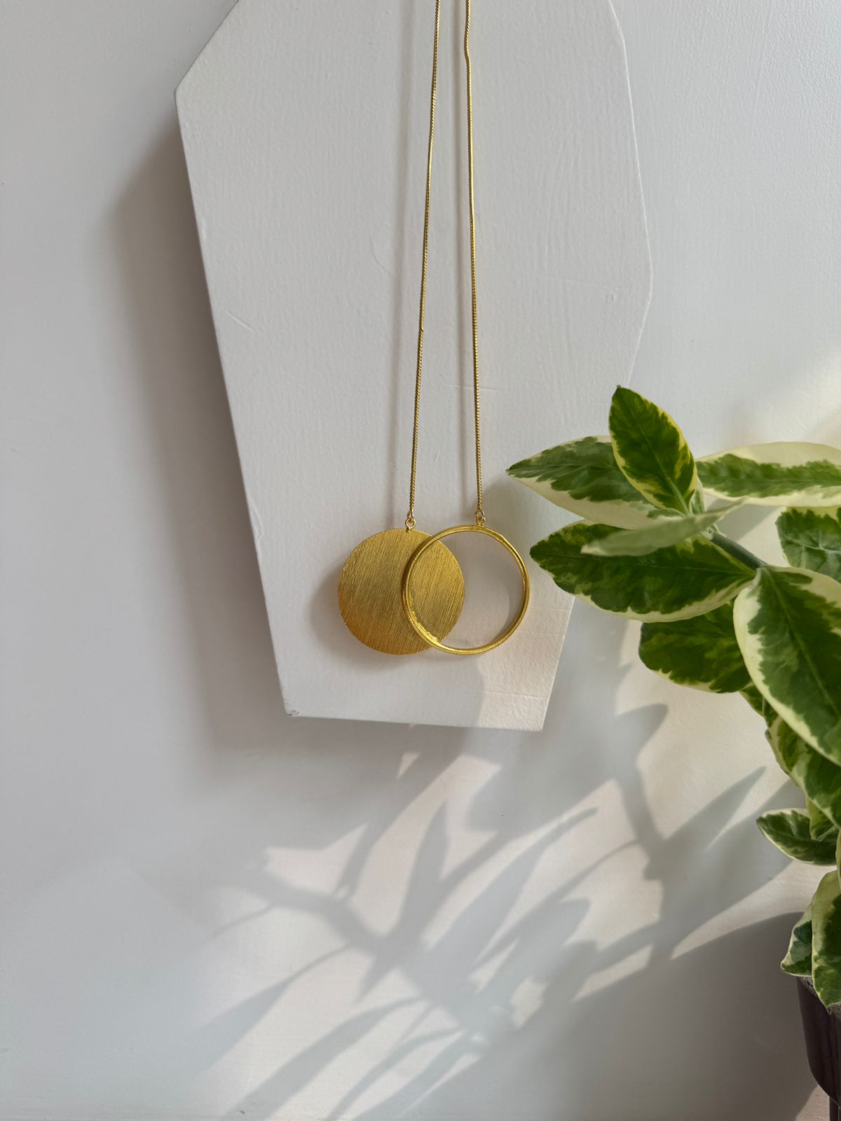 Double Circle Statement Neckpiece