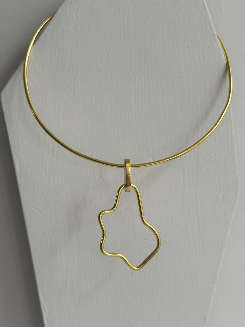 Abstract Hasli Statement Neckpiece