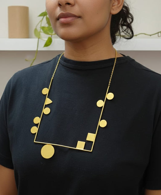 Rectangle Tikari Statement Neckpiece