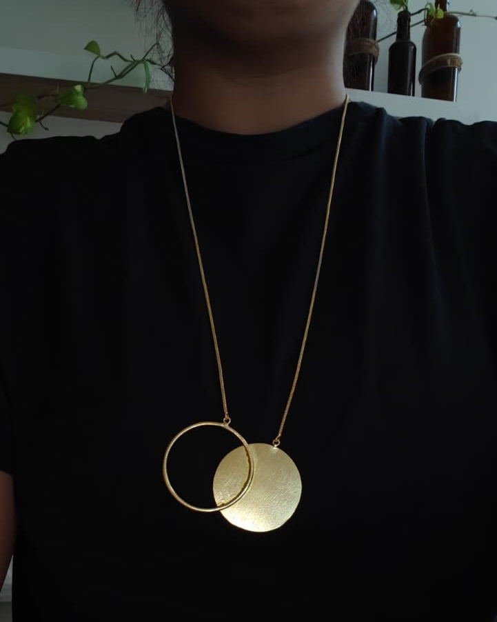 Eclipse - Double Circle Statement Neckpiece
