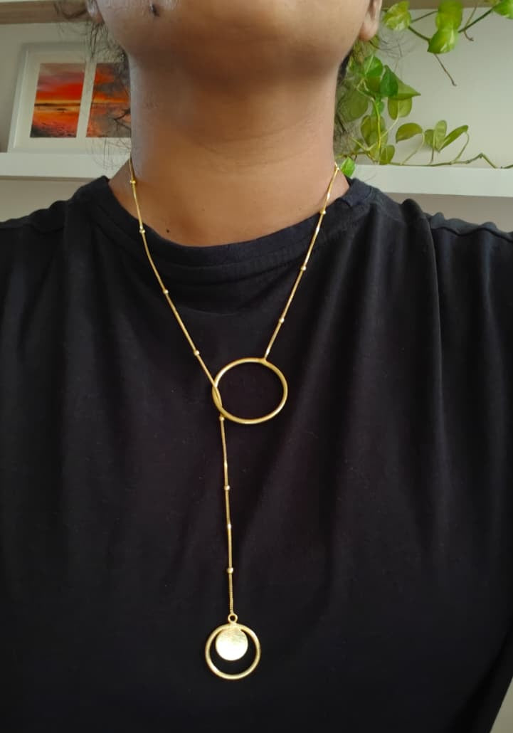 Sunehri Round Statement Neckpiece