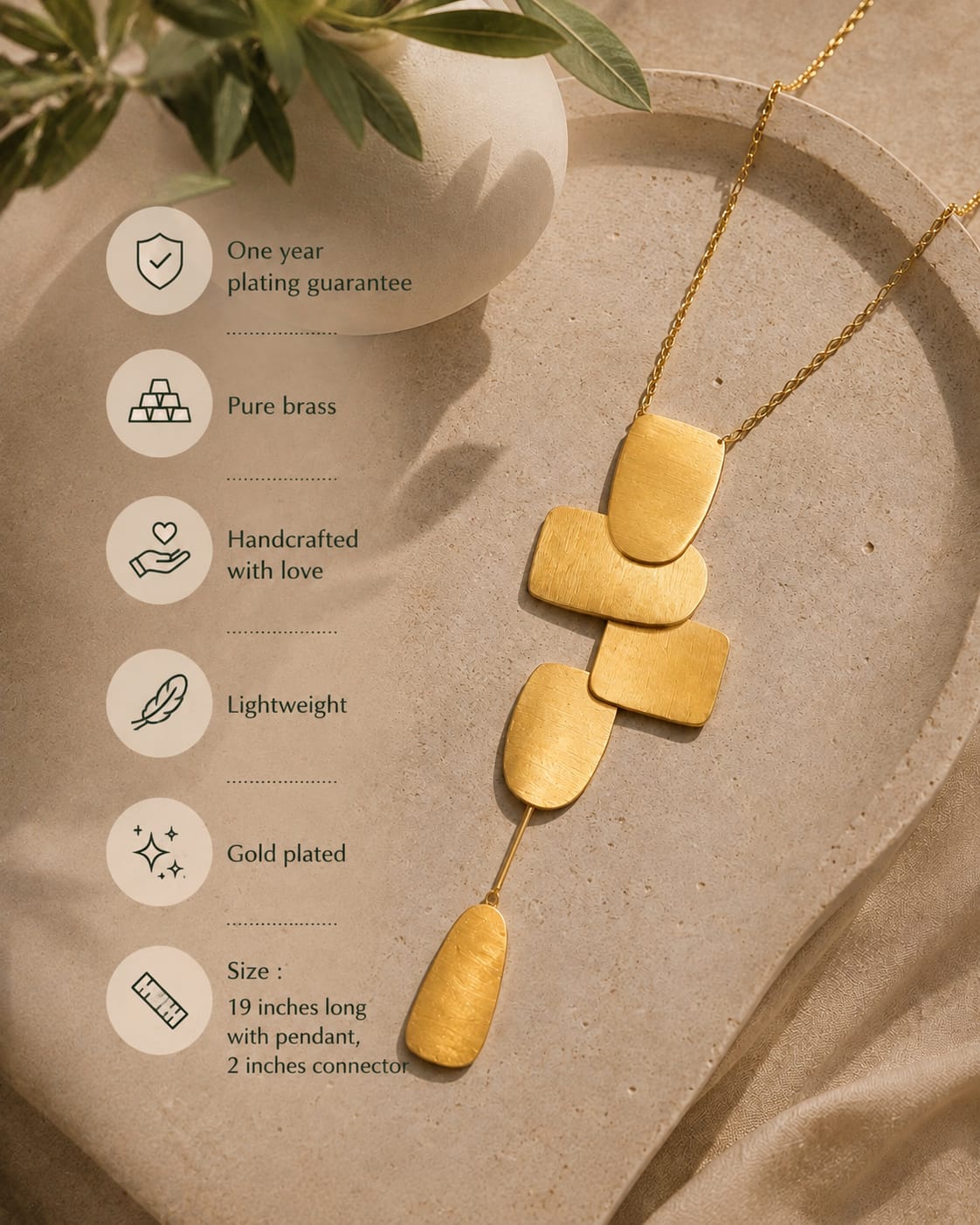 Block 20” Long Statement Neckpiece