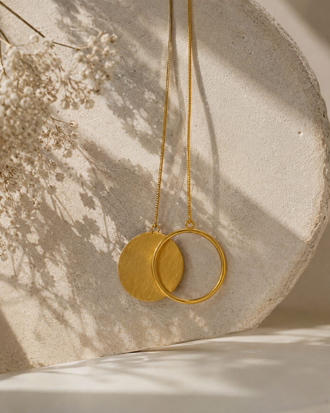 Eclipse - Double Circle Statement Neckpiece