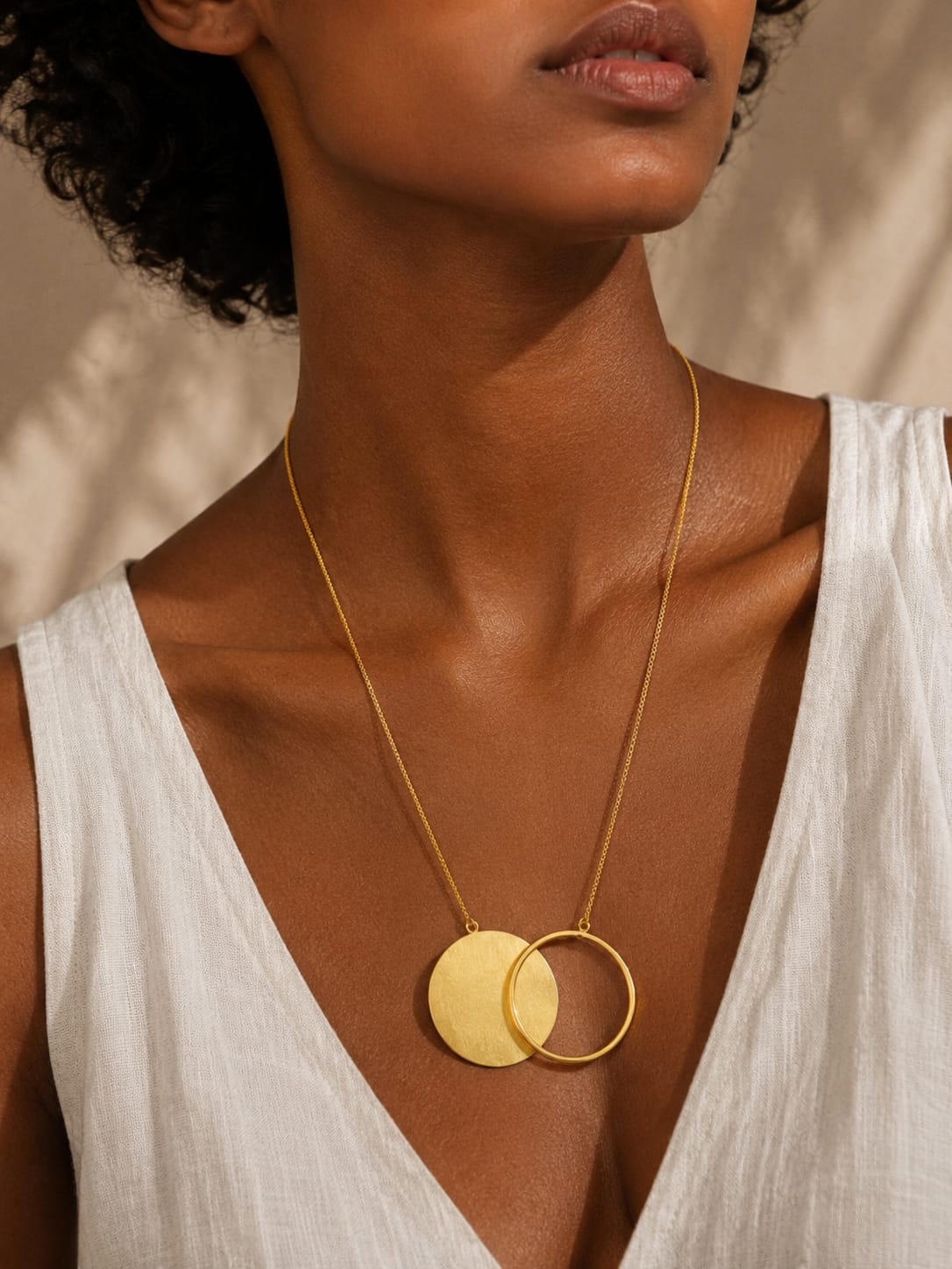 Eclipse - Double Circle Statement Neckpiece